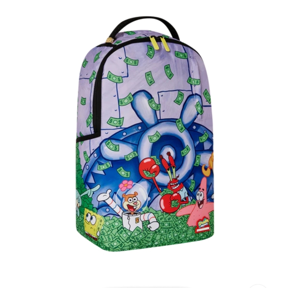 Sprayground Spongebob Crew Money Bath Backpack - Picture 2 of 11